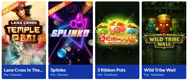 Types de bonus disponibles sur LUCKY TREASURE CASINO
