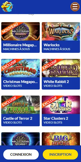 Fonctionnalités principales de LUCKY TREASURE CASINO