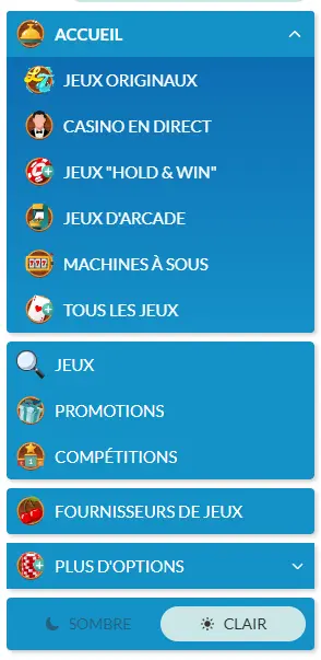 Espace joueur LUCKY TREASURE CASINO
