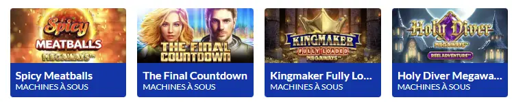 Types de machines à sous LUCKY TREASURE CASINO
