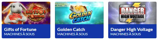 Jackpots, bonus et fonctionnalités LUCKY TREASURE CASINO
